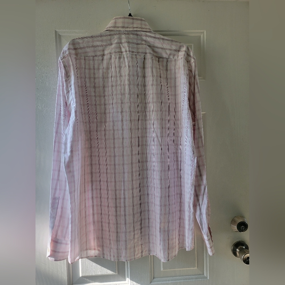 Hugo Boss Pink Plaid Casual Shirt - Picture 3 of 5